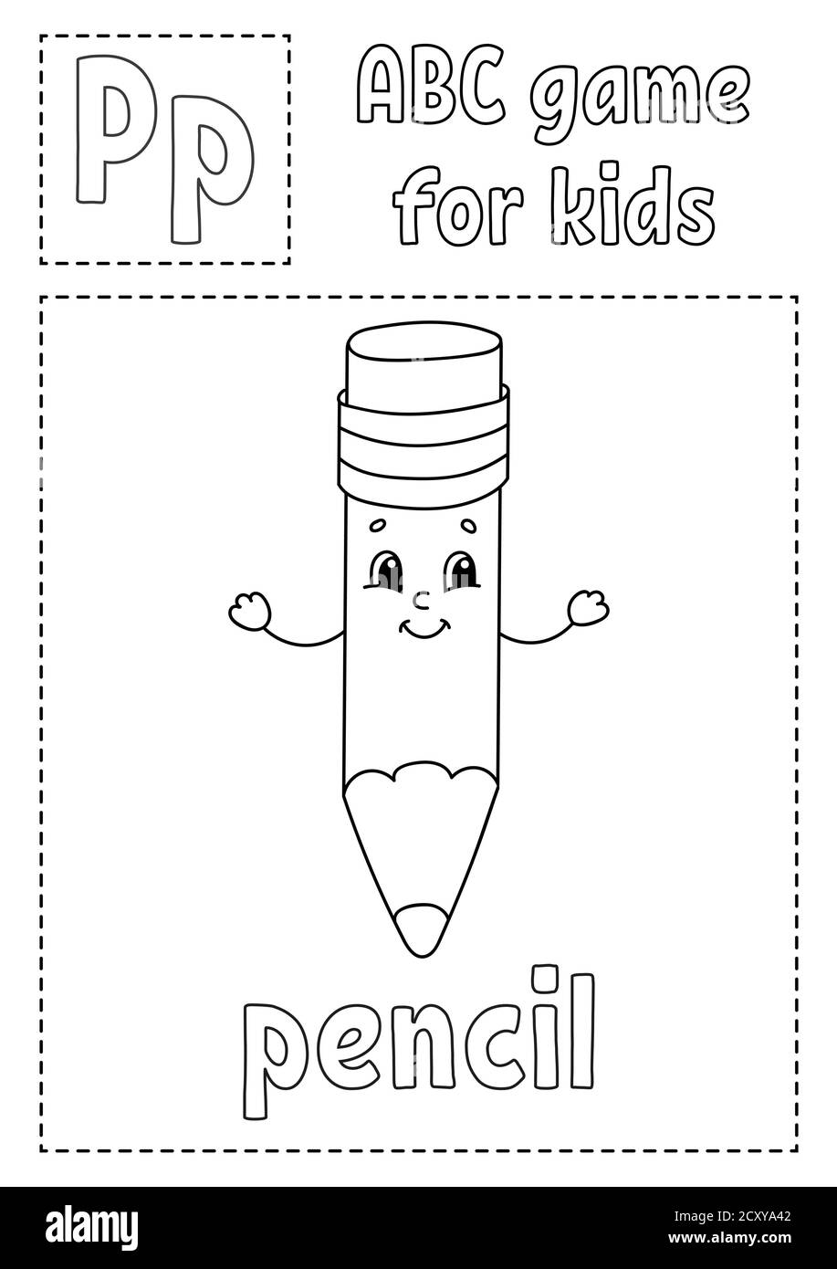 Coloring alphabet for kids fotografãas e imãgen de alta roluciãn