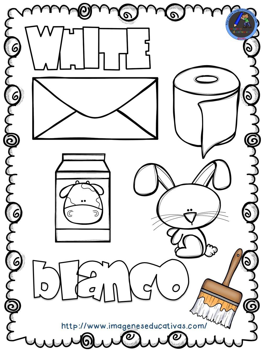 Mi libro de los colores para colorear colores en ingles ingles para preescolar libro de colores