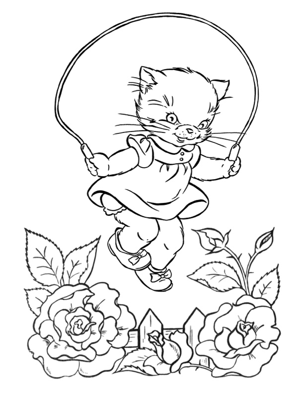 Cat coloring pages