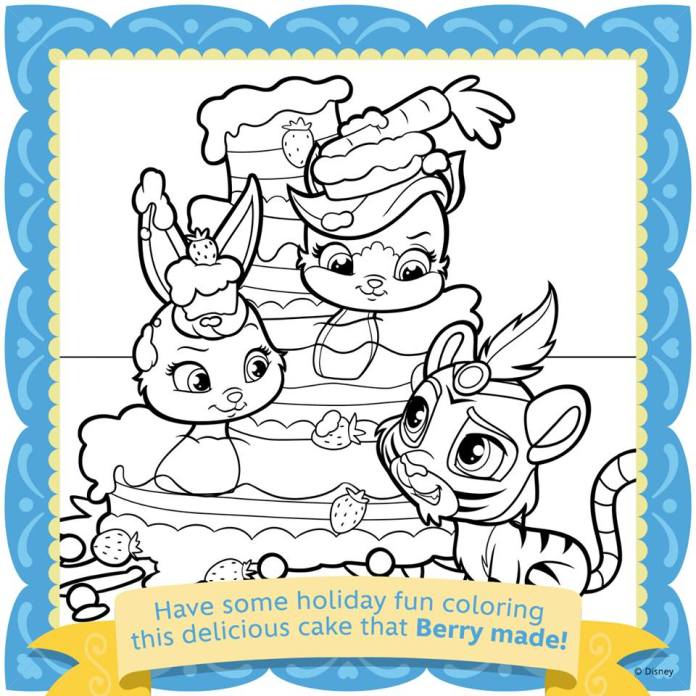 Disneys princess palace pets free coloring pages and printables â