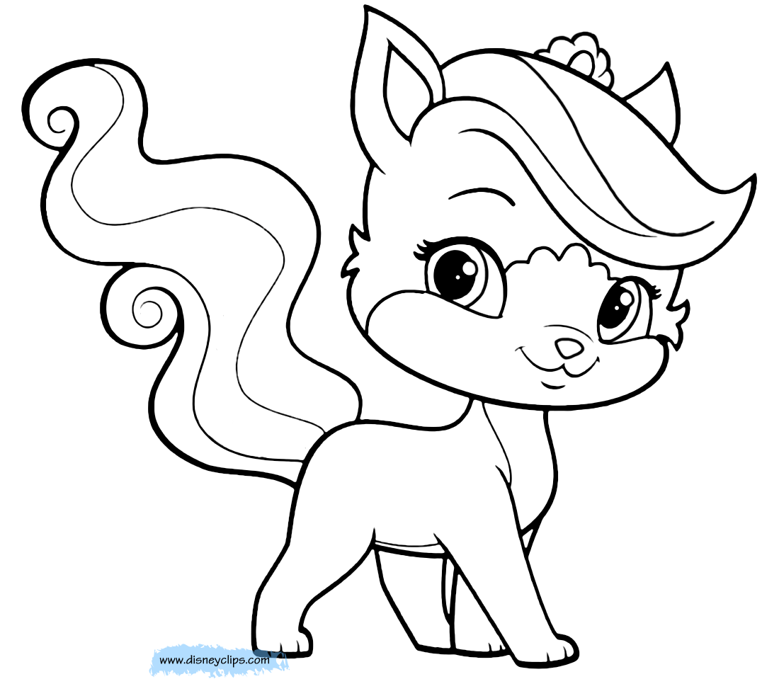 Palace pets coloring pages
