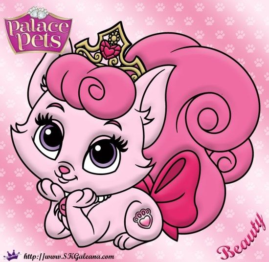 Free coloring page featuring beauty from disneys princess palace pets palace pets princess palace pets disney princess palace pets