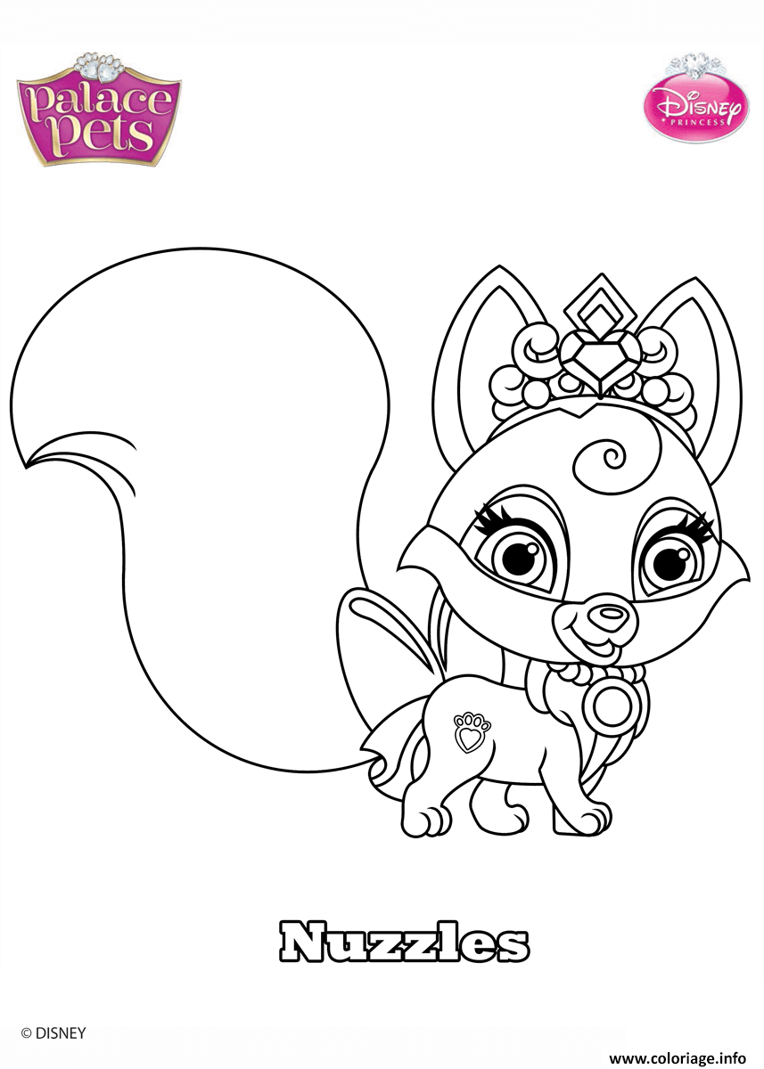 Palace pets nuzzles disney dessin palace pets ã imprimer