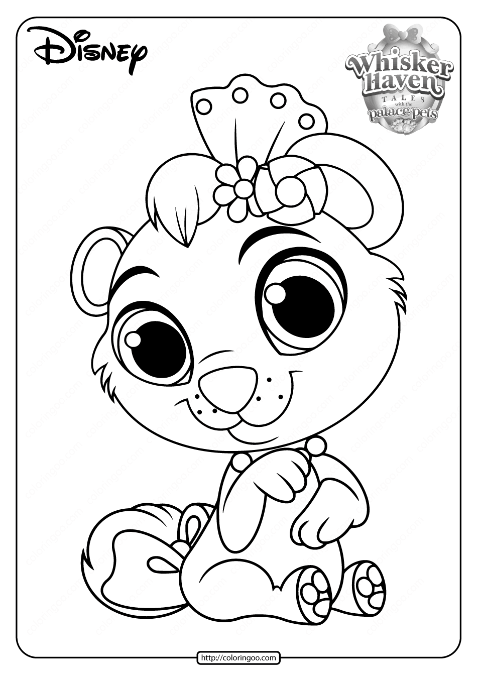 Printable palace pets cubbie pdf coloring pages puppy coloring pages coloring books coloring pages