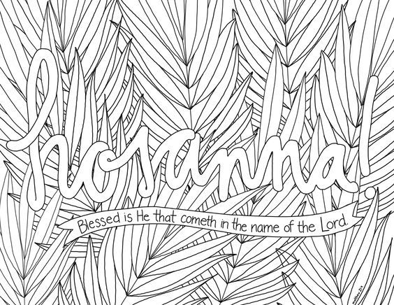 Palm sunday activity sheets for kids