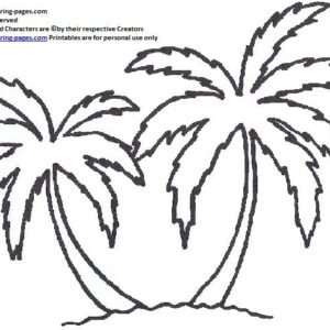 Palm leaf coloring pages printable for free download