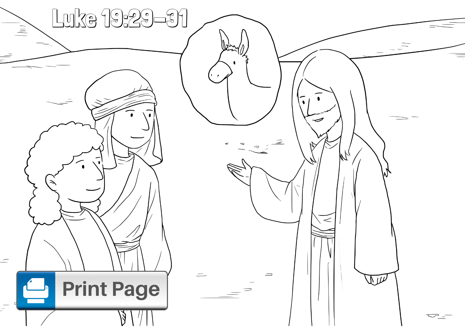 Free printable palm sunday coloring pages for kids â connectus