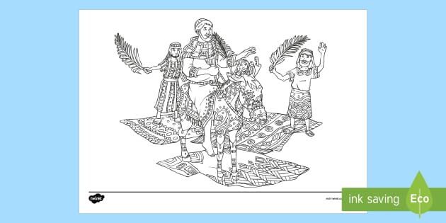 Palm sunday louring pages teacher made