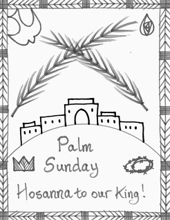 Palm sunday coloring page â stushie art