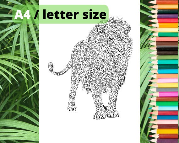 Animals bundle printable coloring pages for adult stained glass coloring pages mosaic colouring sheets instant download pdf