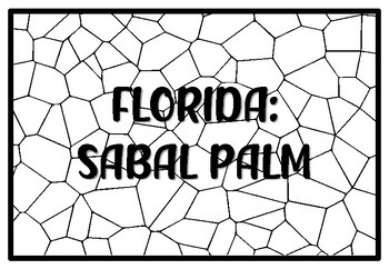 Florida sabal palm state tree coloring pages by anisha sharma tpt