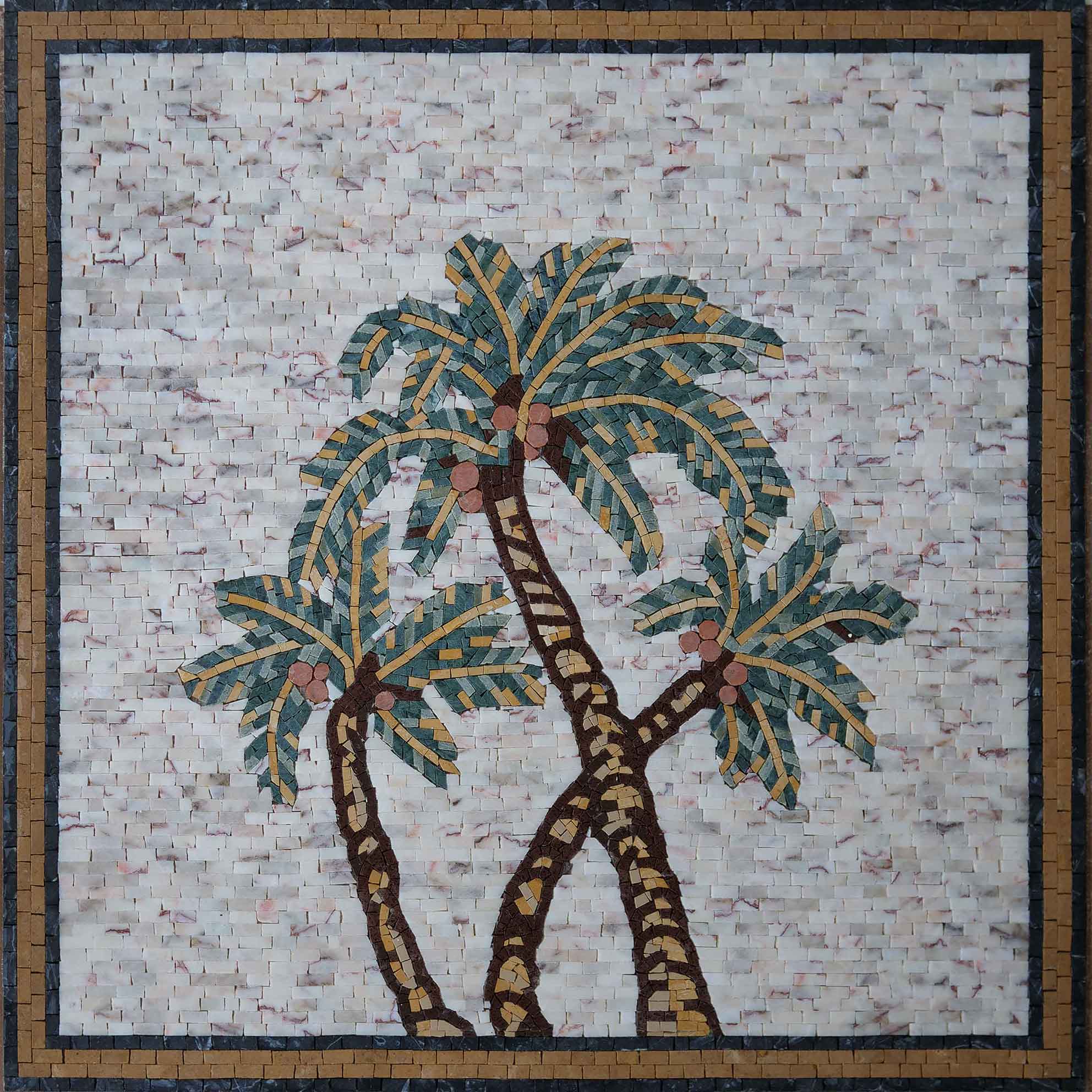 Three palm trees