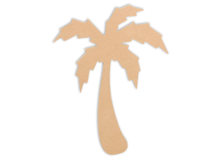 Mosaic palm tree plaque