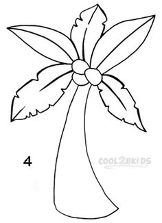Palm tree template ideas tree templates tree coloring page palm trees