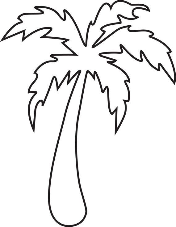 Palm tree svg palm outline svg beach svgtropical svg plant svg palm tree clipart eps svg dxf png jpg