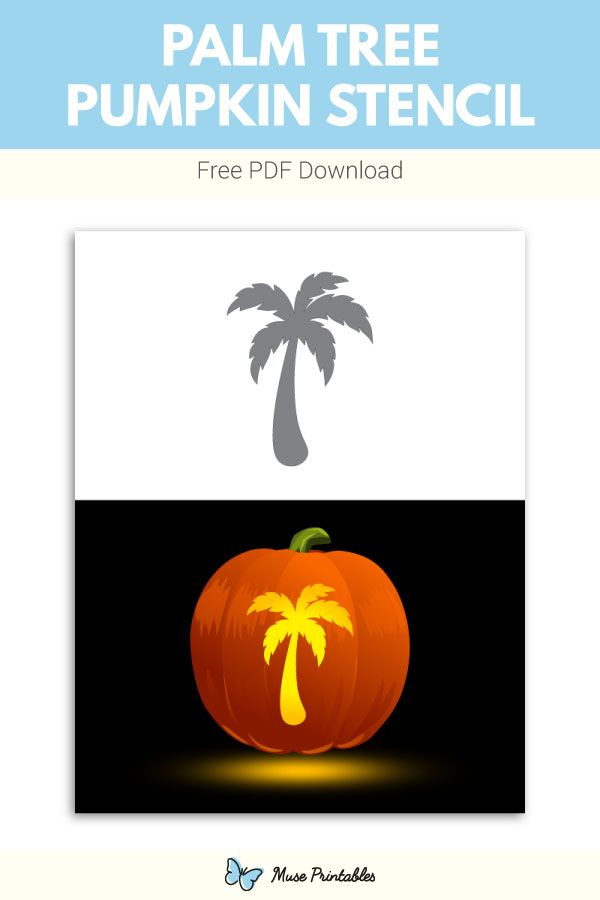 Free palm tree pumpkin stencil pumpkin stencil pumpkin carving templates pumpkin