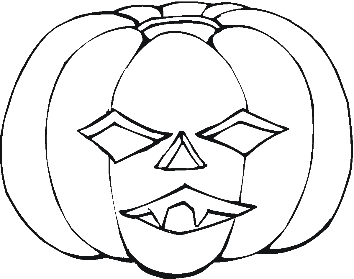 Halloween pumpkin coloring pages