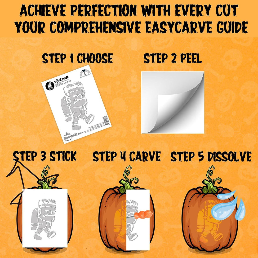 Palm tree pumpkin carving stencil