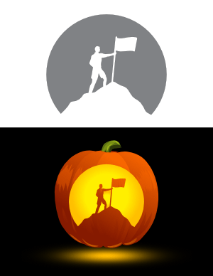 Free printable nature pumpkin stencils page