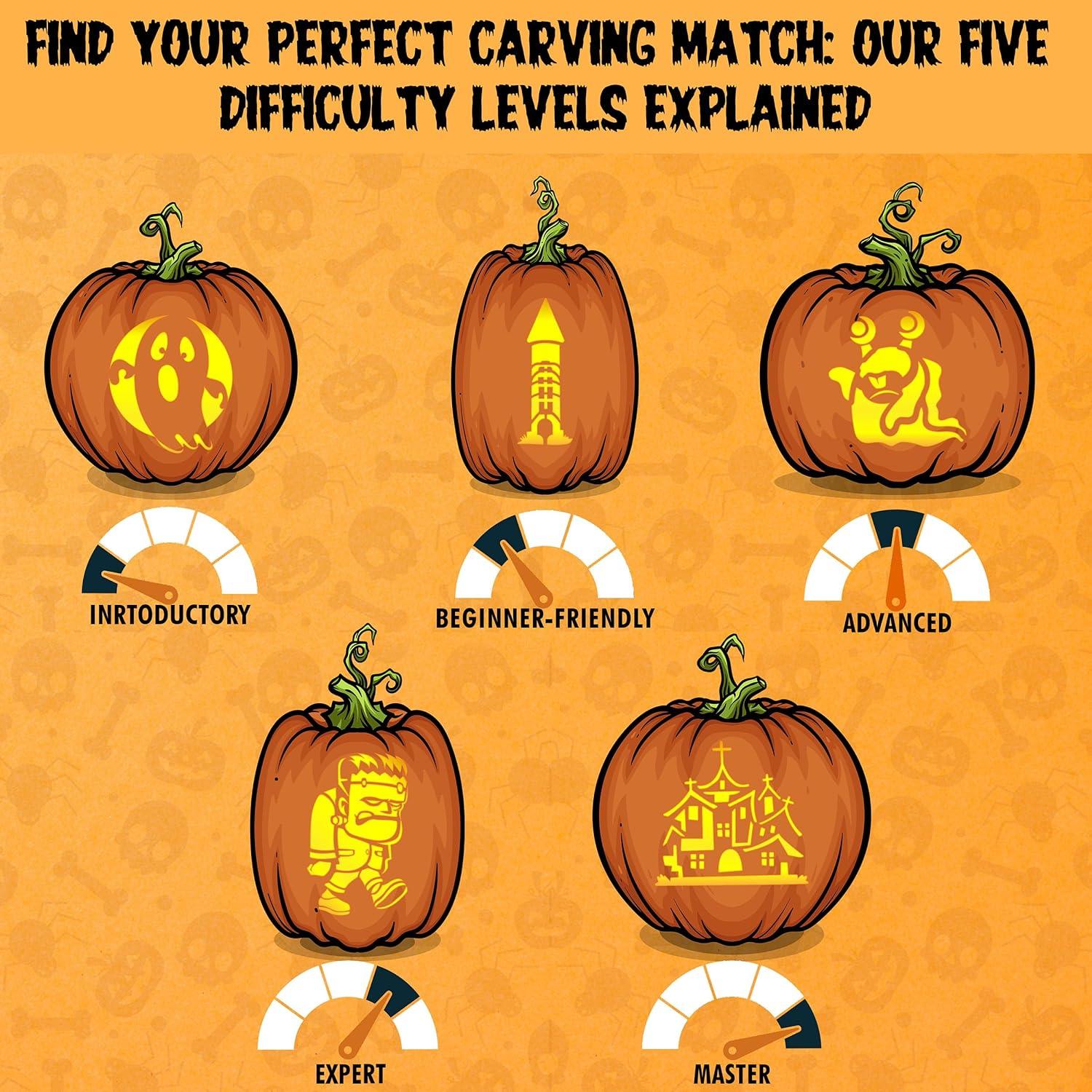 Palm tree pumpkin carving stencil