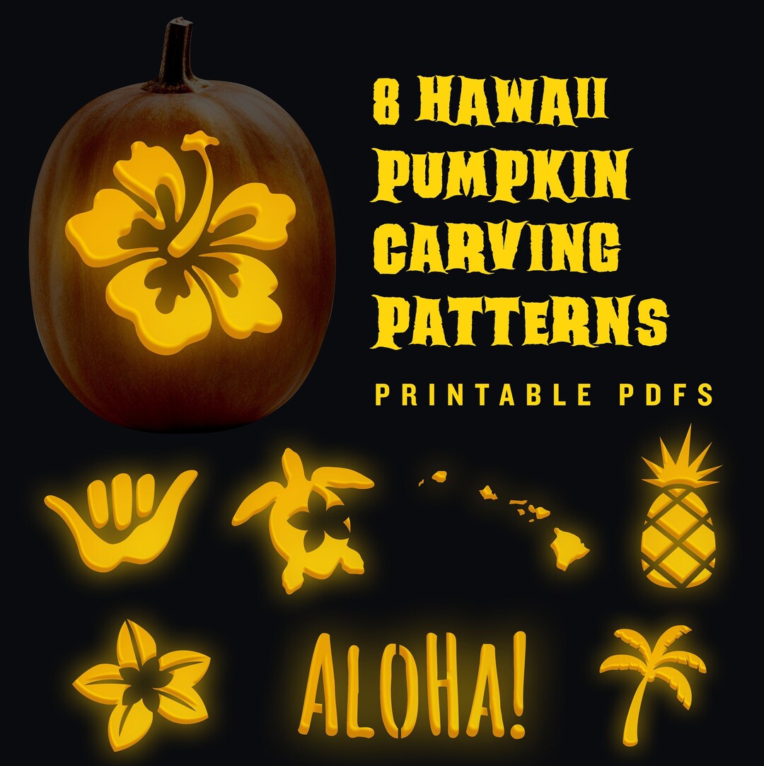 Hawaiian pumpkin carving jack