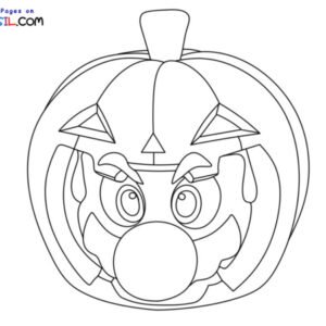 Mario halloween coloring pages printable for free download