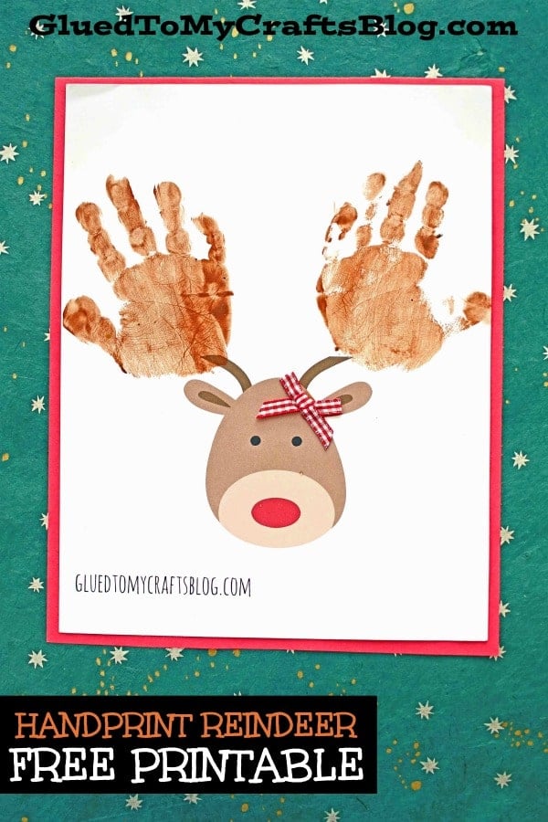 Handprint reindeer keepsake