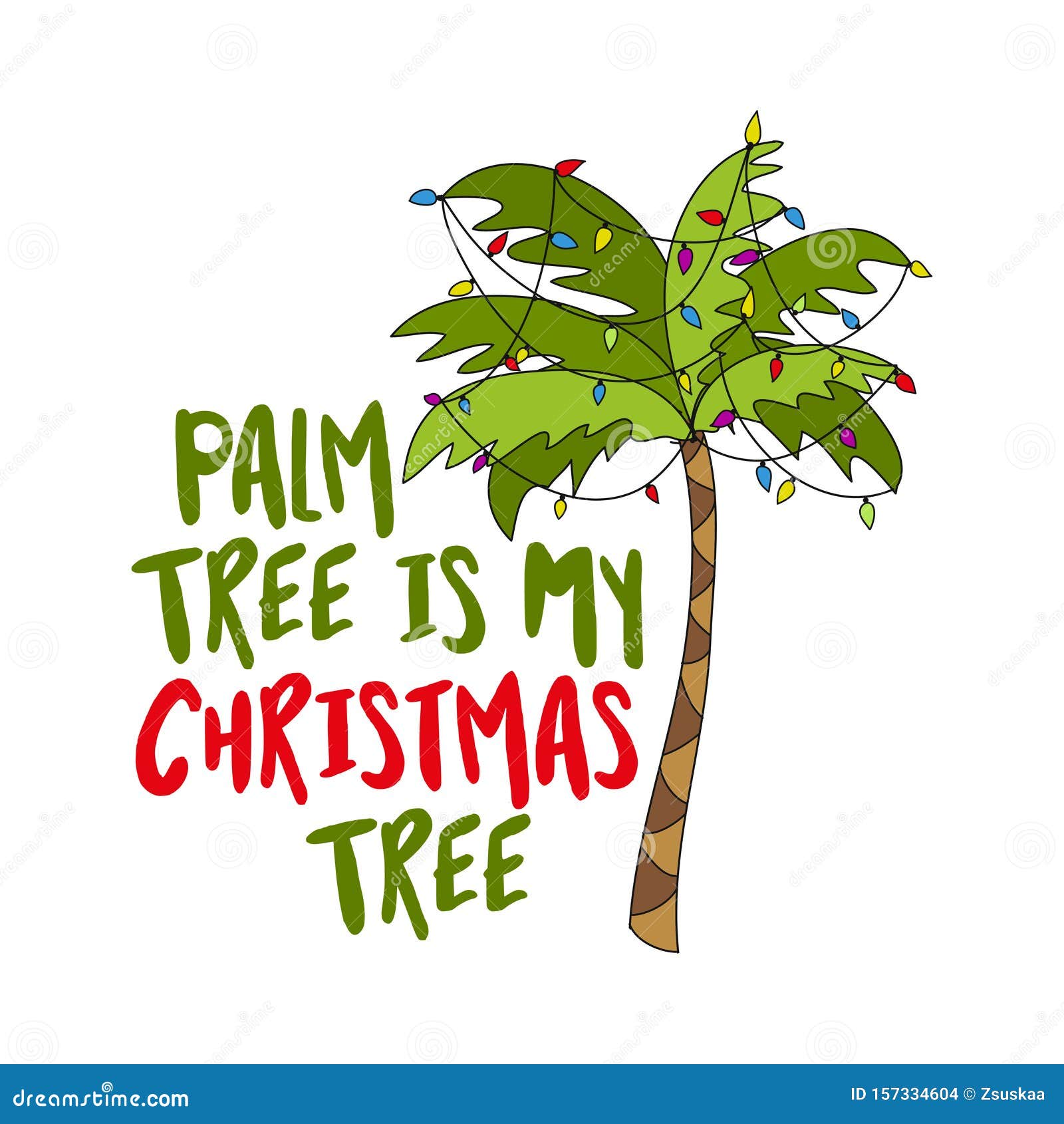 Christmas palm tree stock illustrations â christmas palm tree stock illustrations vectors clipart