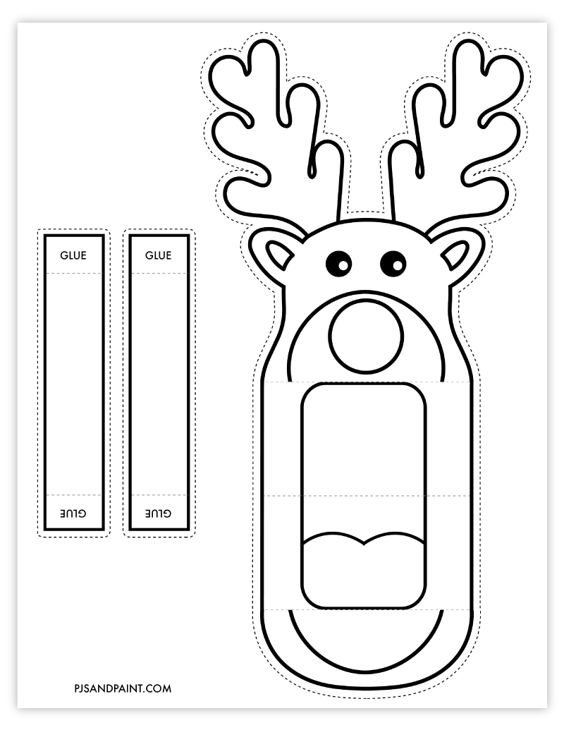 Free printable paper christmas hand puppets