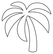 Coconut tree coloring pages free coloring pages