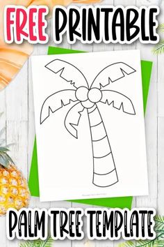 Palm tree template ideas tree templates tree coloring page palm trees