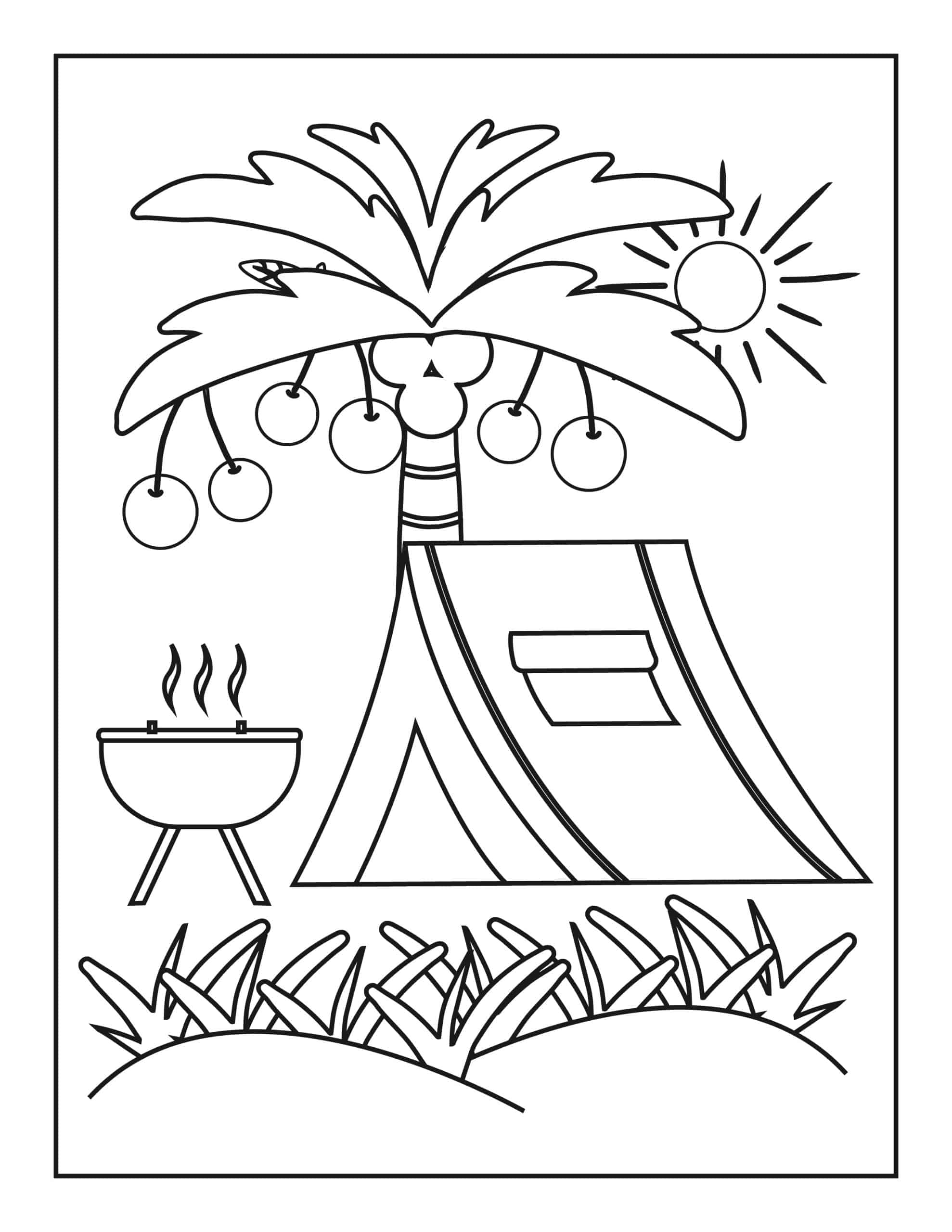 Free summer coloring pages updated