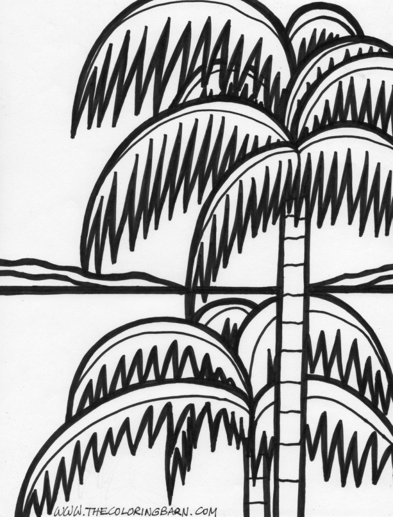Island coloring pages