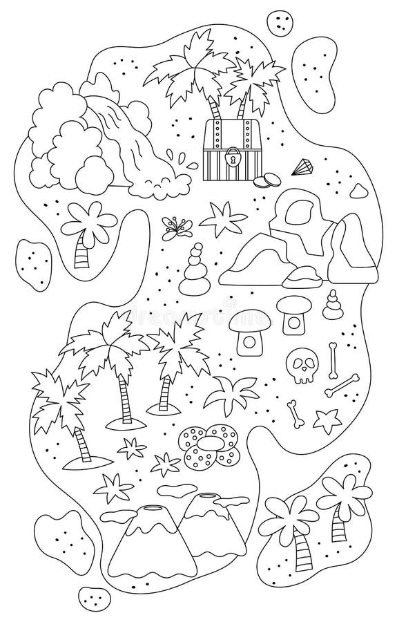 Waterfall coloring stock illustrations â waterfall coloring stock illustrations vectors clipart
