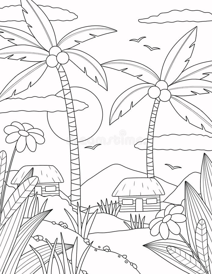 Sunny day coloring page stock illustrations â sunny day coloring page stock illustrations vectors clipart