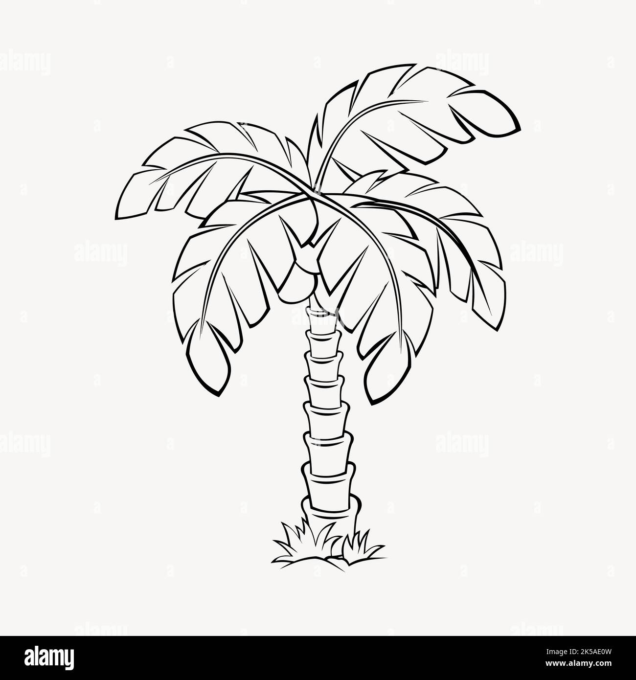 Collage with palm tree stock vector images