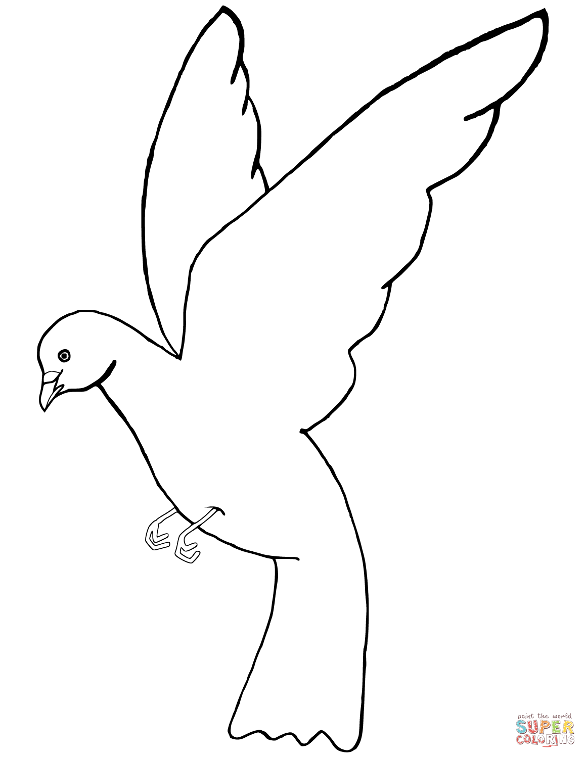 Dove coloring page free printable coloring pages