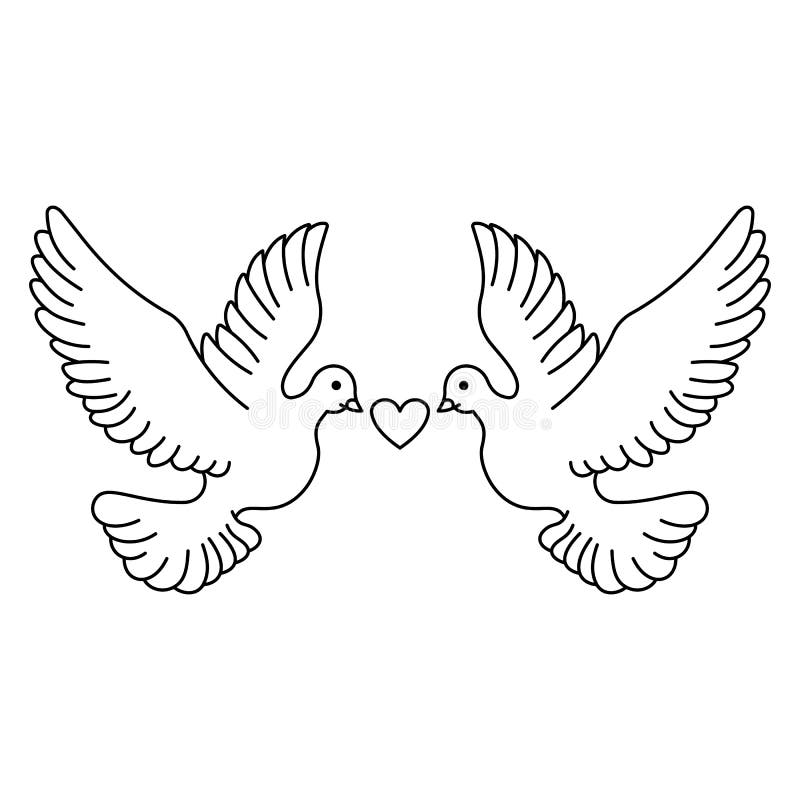 Pigeon coloring stock illustrations â pigeon coloring stock illustrations vectors clipart