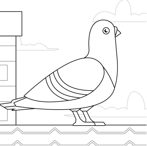 Dibujo de paloma para colorear dibujos para colorear imprimir gratis
