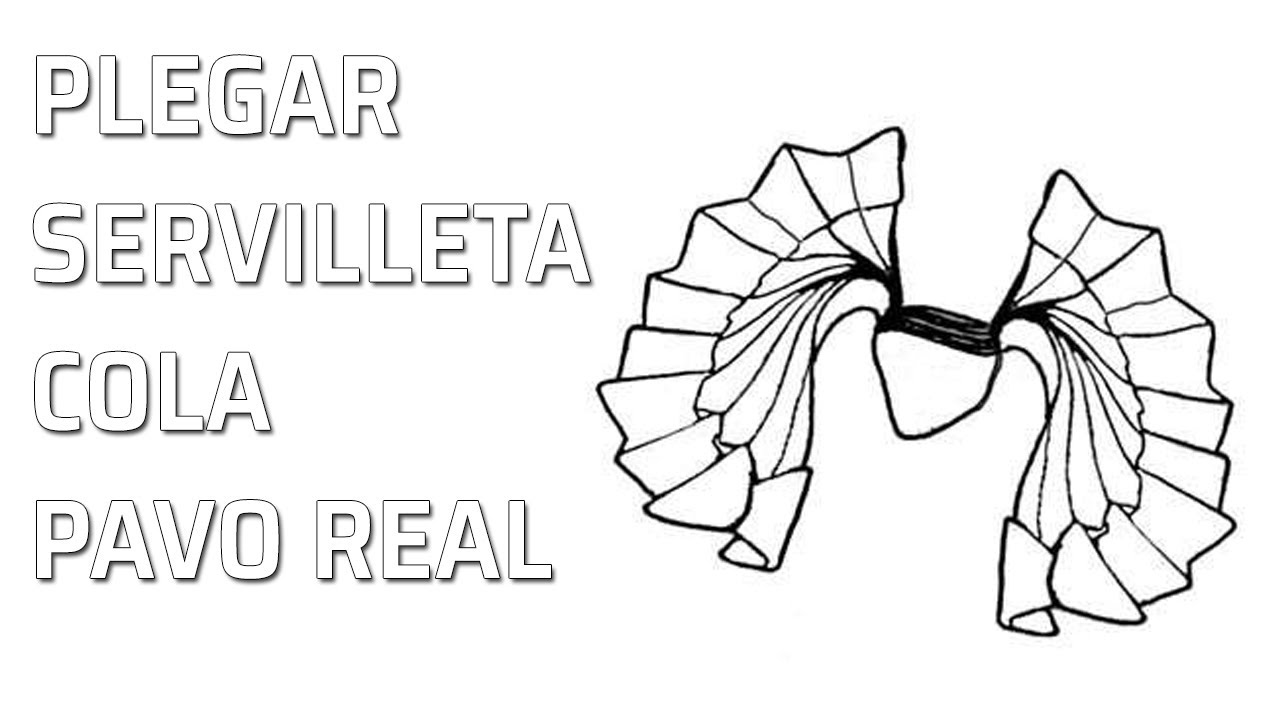 Cola de pavo real doblar servilletas doblado artãstico