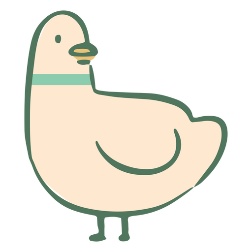 Diseão png y svg de paloma color trazo pastel para camisetas