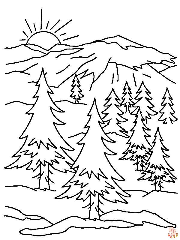 Descoperièi frumuseèea desenelor de colorat munte
