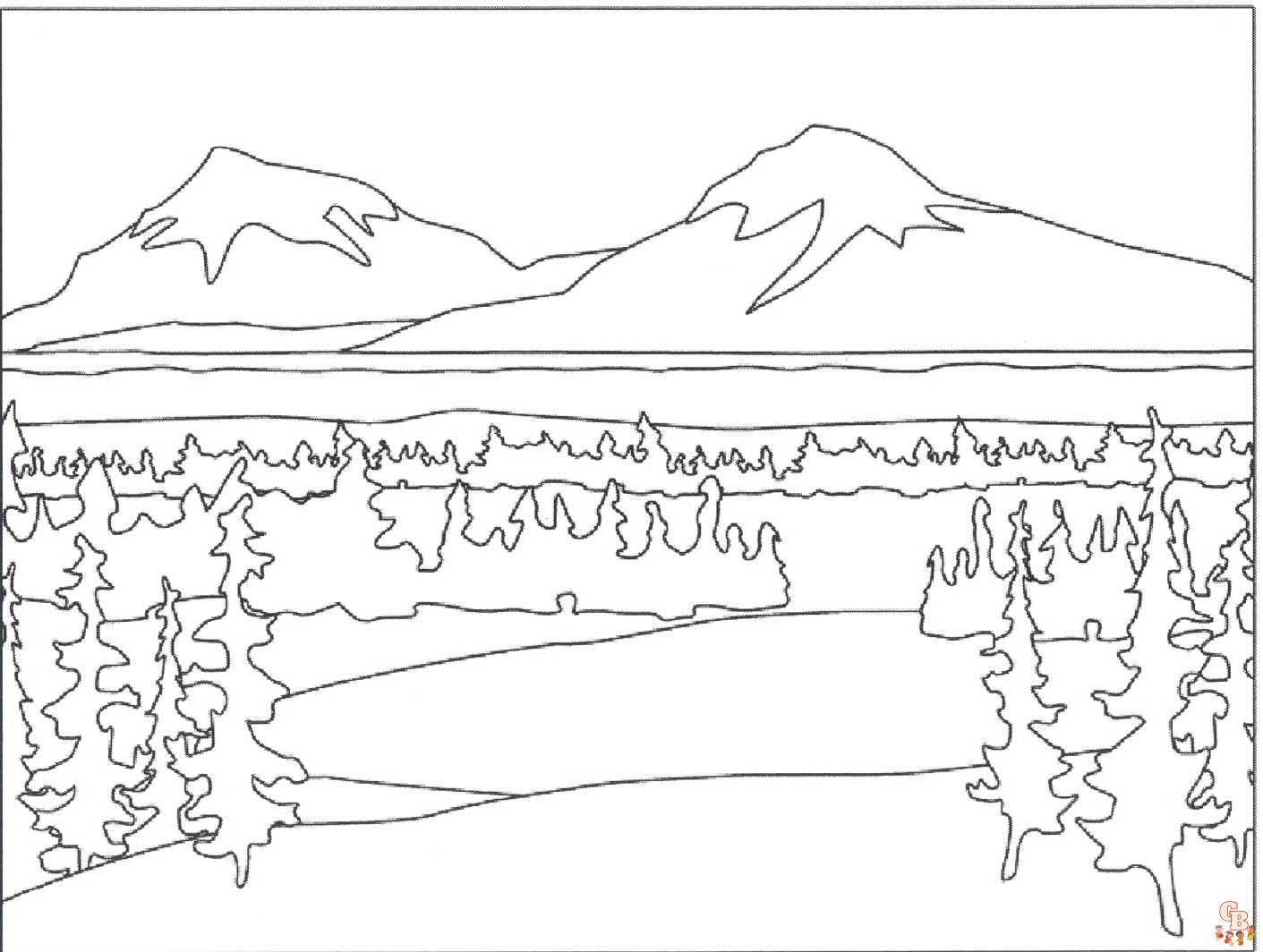 Descoperièi frumuseèea desenelor de colorat munte