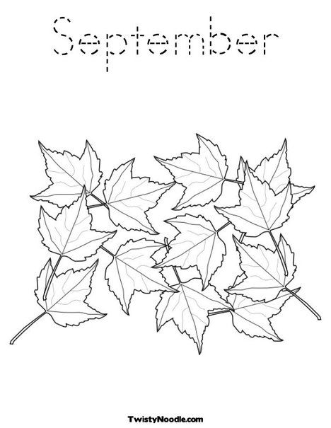 September coloring page fall coloring pages leaf coloring page coloring pages for kids