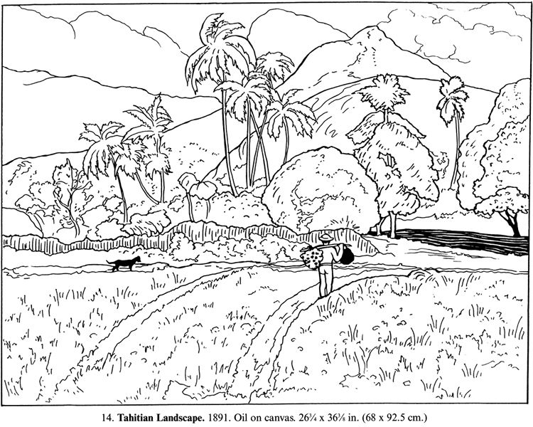Coloring pages colouring pages colorful landscape