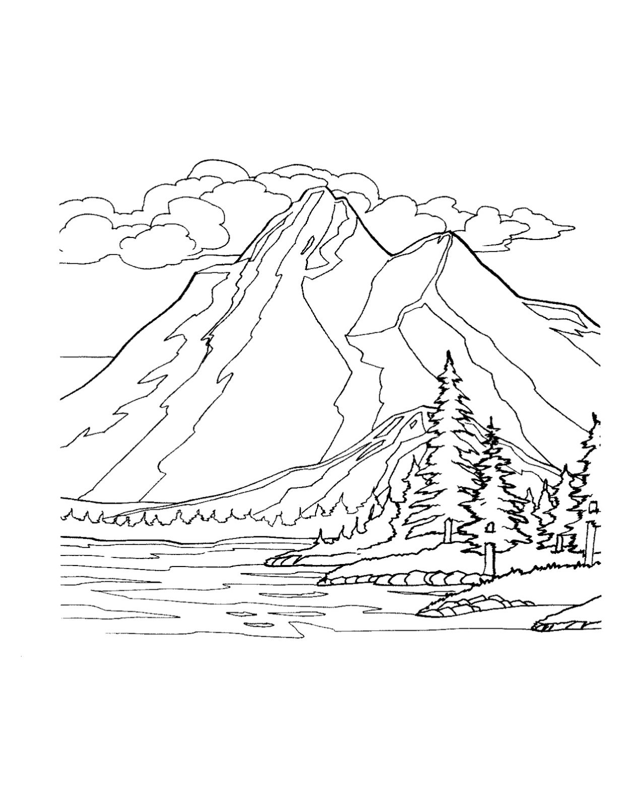 Descoperièi frumuseèea desenelor de colorat munte