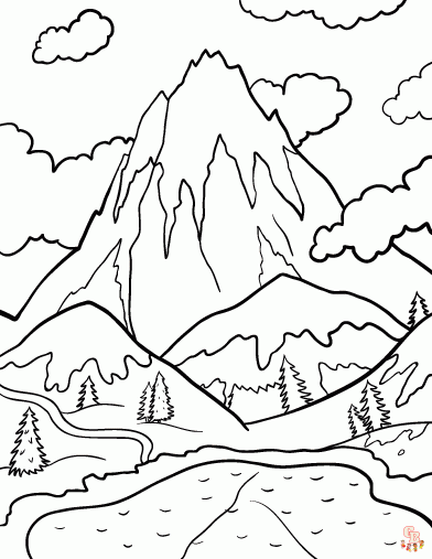 Descoperièi frumuseèea desenelor de colorat munte