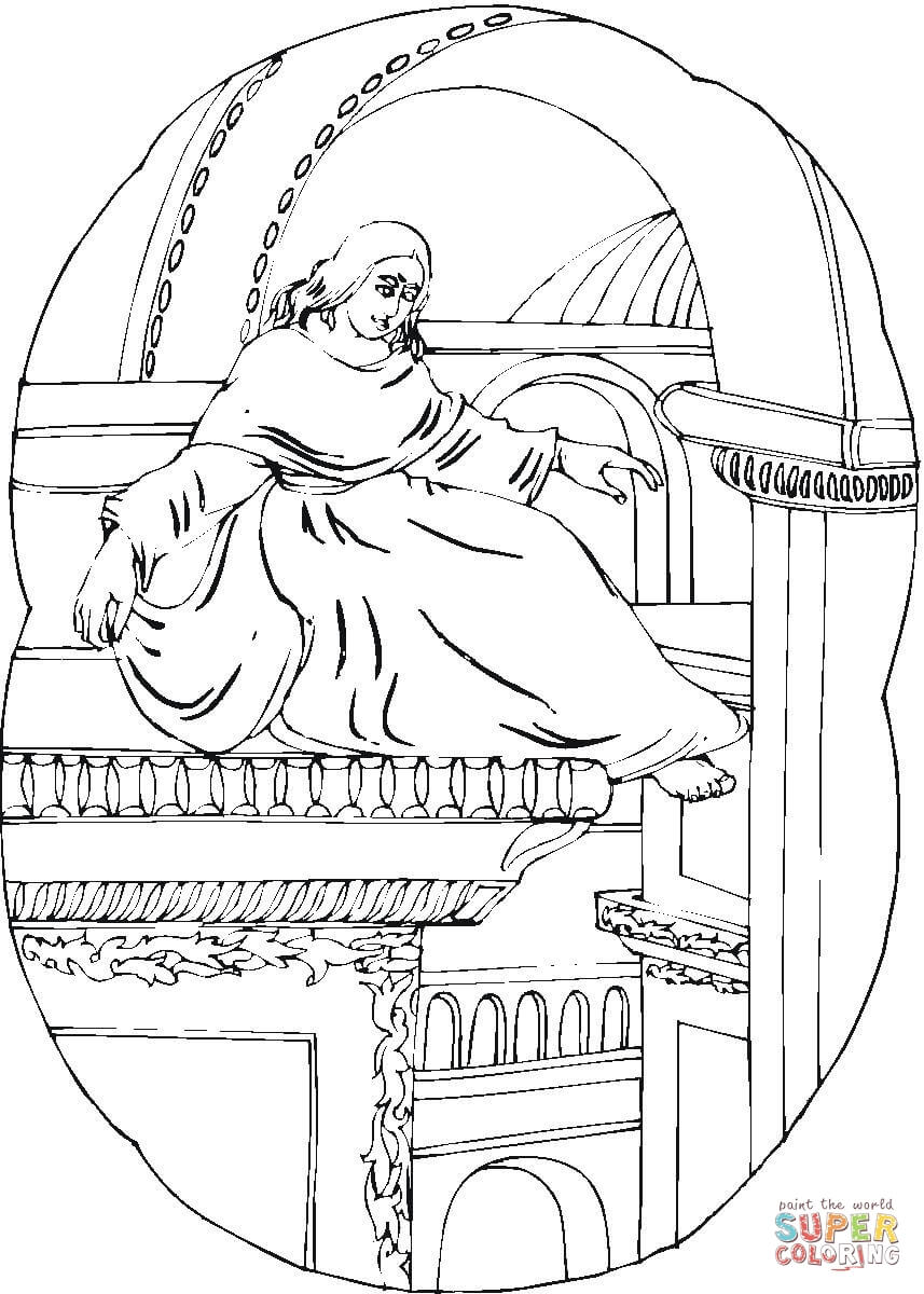 Sistine chapel coloring page free printable coloring pages