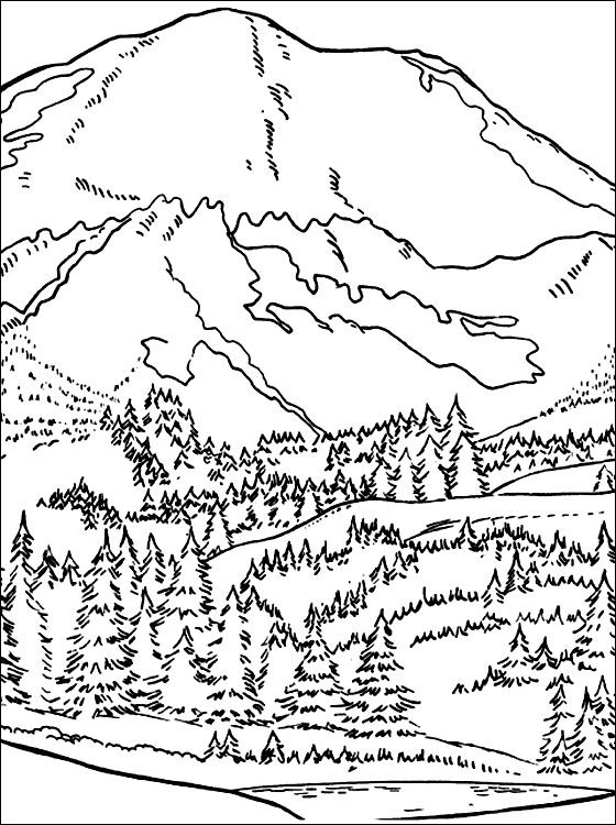 Mountain coloring page coloring pages malvorlagen erwachsene malvorlagen fãr kinder wenn du mal buch