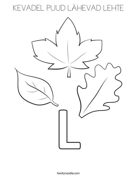 Kevadel puud lãhevad lehte coloring page